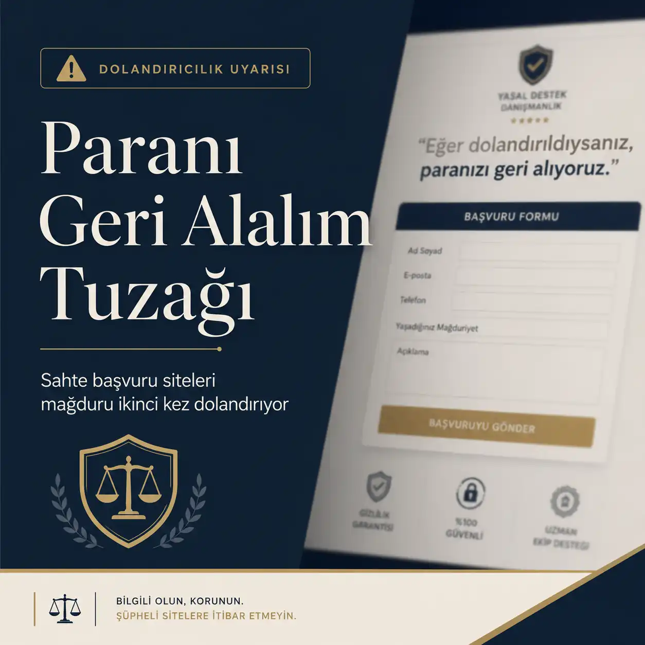 dolandırıcı geri alırız