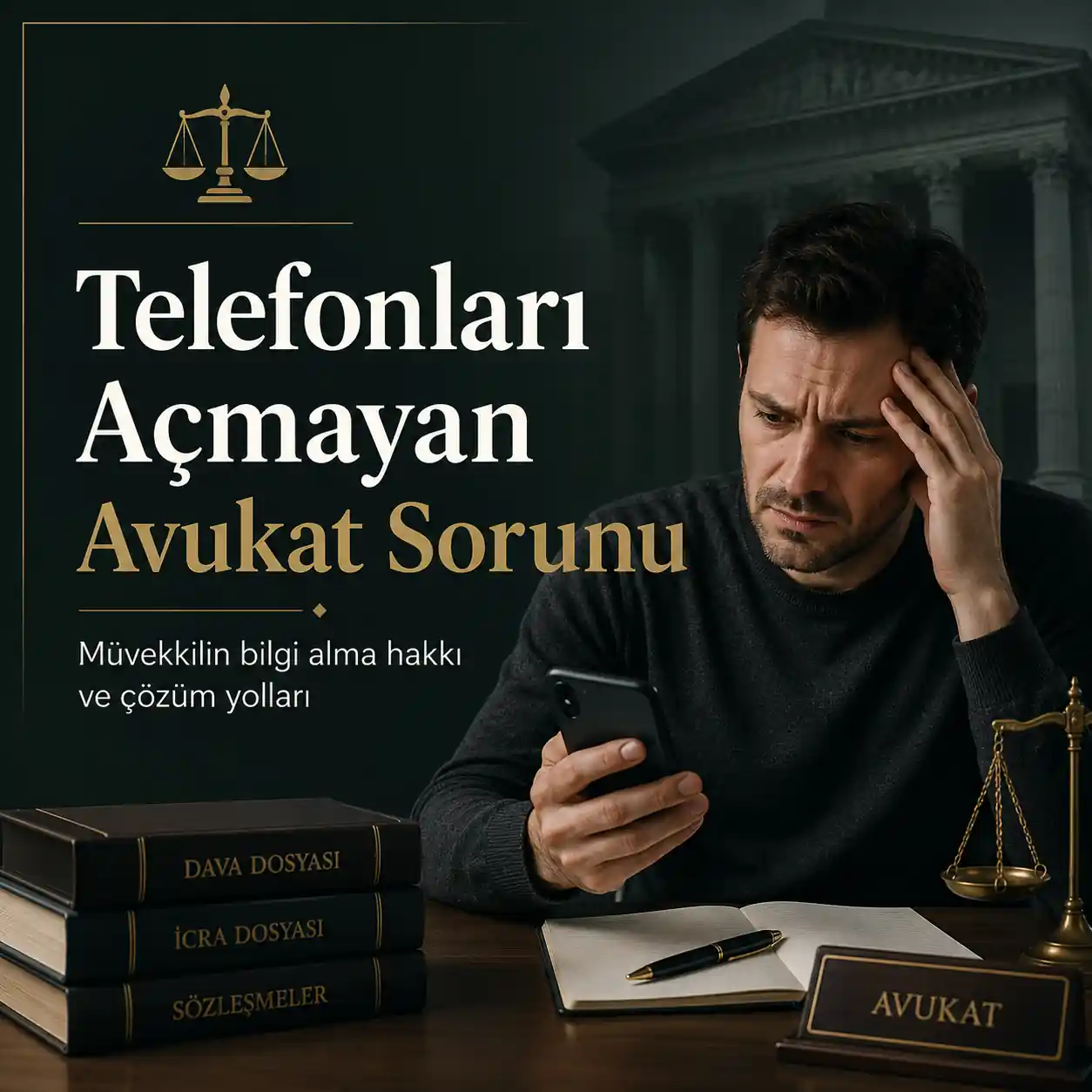 telefonu açmayan avukat sorunu